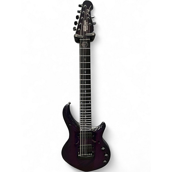 Used 2018 Ernie Ball Music Man Majesty 7 Majestic Purple Solid Body Electric Guitar