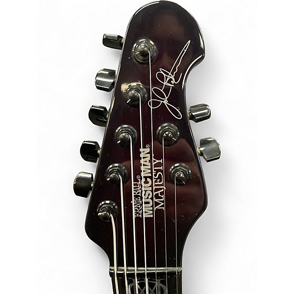 Used 2018 Ernie Ball Music Man Majesty 7 Majestic Purple Solid Body Electric Guitar