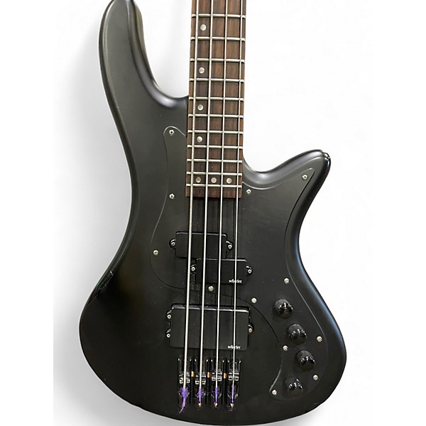 Used Schecter Guitar Research STILETTO STEALTH 4 Black Electric Bass Guitar