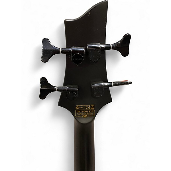Used Schecter Guitar Research STILETTO STEALTH 4 Black Electric Bass Guitar