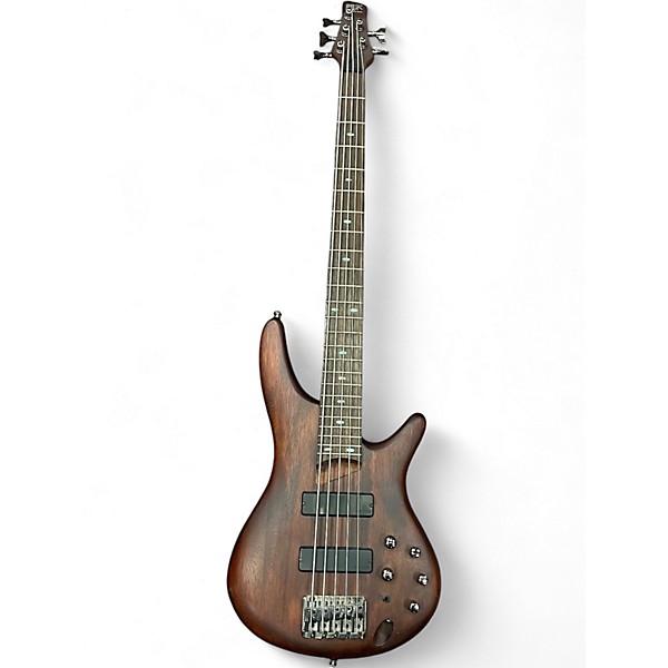 Used Ibanez SR505 5 String Walnut Electric Bass Guitar