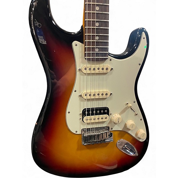 Used 2022 Fender American Ultra Stratocaster HSS Ultraburst Solid Body Electric Guitar