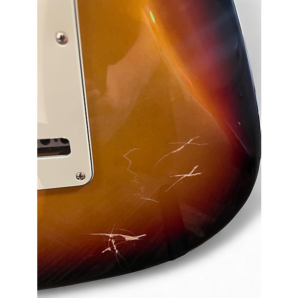 Used 2022 Fender American Ultra Stratocaster HSS Ultraburst Solid Body Electric Guitar