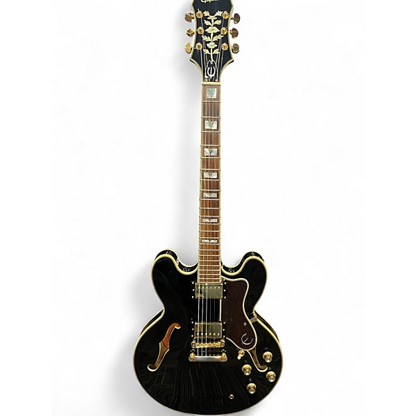 Used Epiphone sheraton II pro Black Hollow Body Electric Guitar