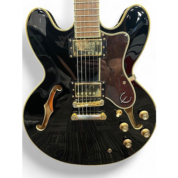 Used Epiphone sheraton II pro Black Hollow Body Electric Guitar