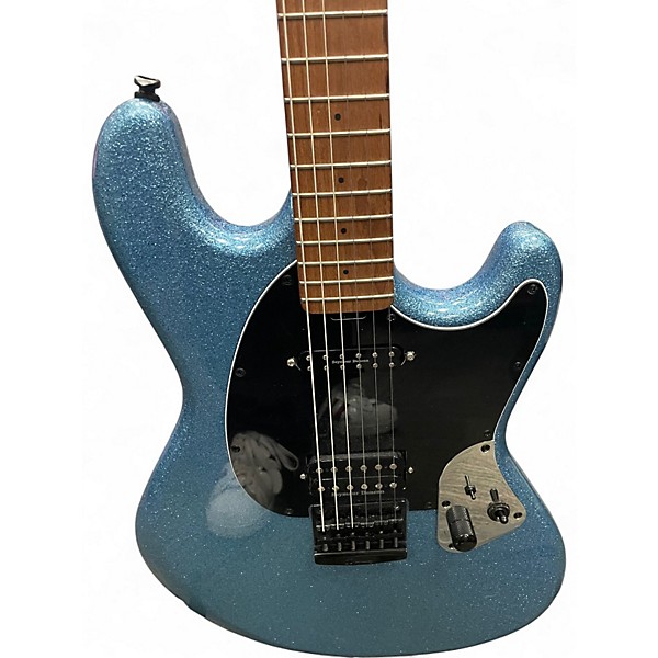 Used Sterling by Music Man Fluff Signature Stingray Amana Boat Blue Solid Body Electric Guitar