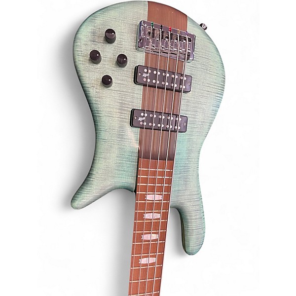 Used Spector EURO 5RST TURQUOISE TIDE Electric Bass Guitar