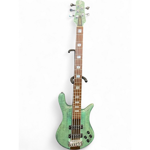 Used Spector EURO 5RST TURQUOISE TIDE Electric Bass Guitar