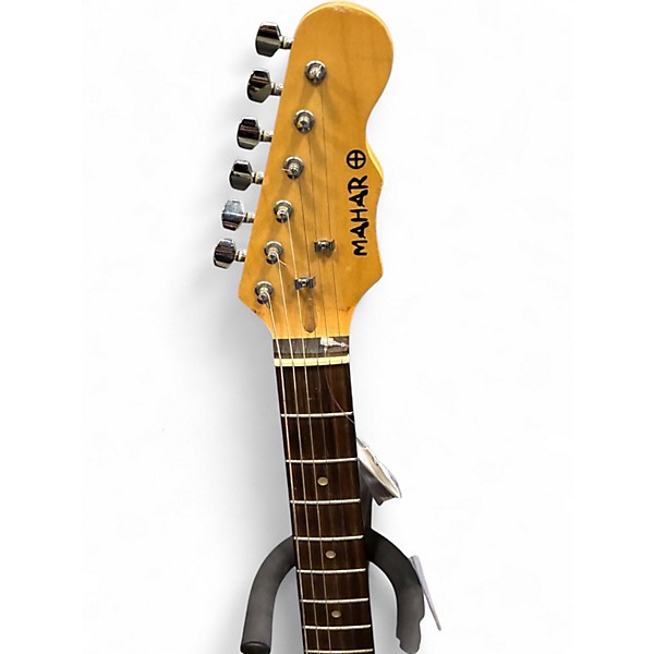 Used Mahar STRATOCASTER Red Solid Body Electric Guitar