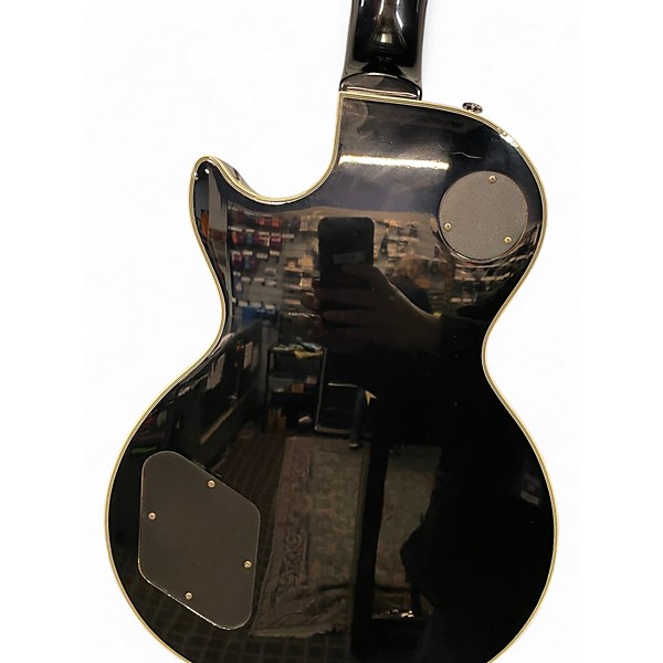 Used 2005 Epiphone Les Paul Black Beauty 3 Black Solid Body Electric Guitar