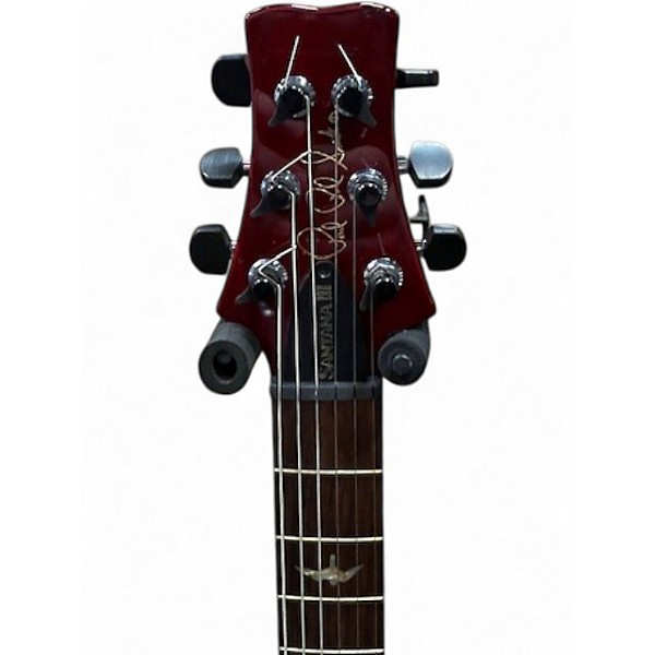Used PRS Santana III Crimson Red Trans Solid Body Electric Guitar