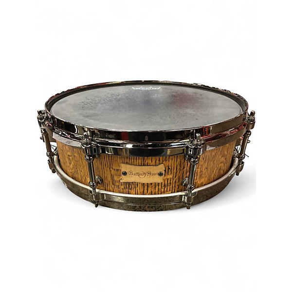 Used Bull And Board 4X13 Distressed Red Oak Custom Charred Oak Drum