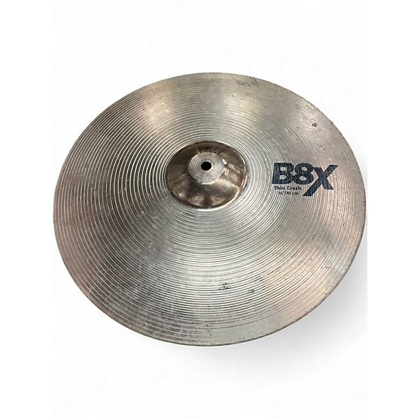 Used SABIAN 16in B8X THIN CRASH Cymbal