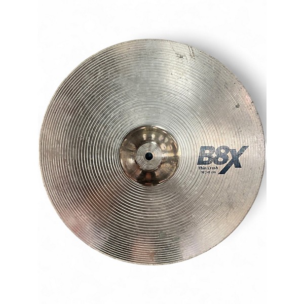 Used SABIAN 16in B8X THIN CRASH Cymbal