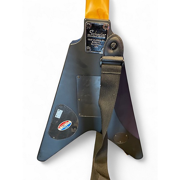 Used Schecter Guitar Research Damien V1 Black Solid Body Electric Guitar