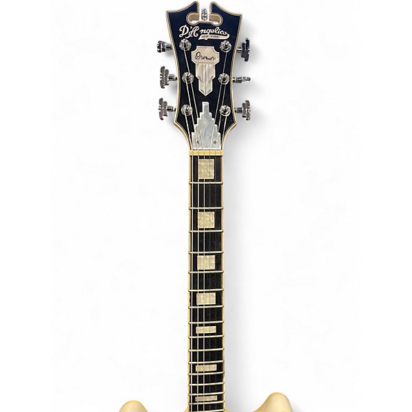 Used D'Angelico Premier Series DC WHITE SPARKLE Hollow Body Electric Guitar