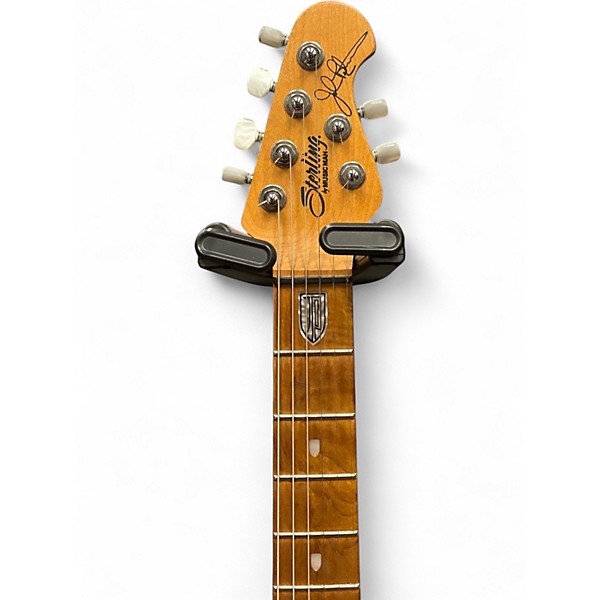 Used Sterling by Music Man JP150FM Cerulean Blue Solid Body Electric Guitar