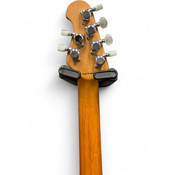 Used Sterling by Music Man JP150FM Cerulean Blue Solid Body Electric Guitar