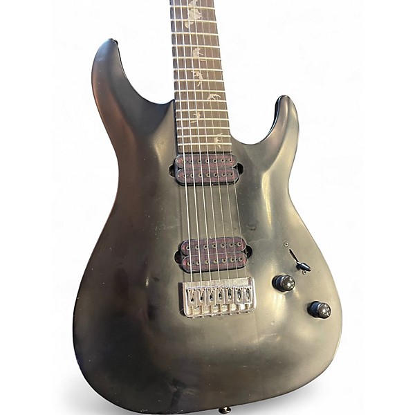 Used Schecter Guitar Research Damien 7 String BLACK Solid Body Electric Guitar