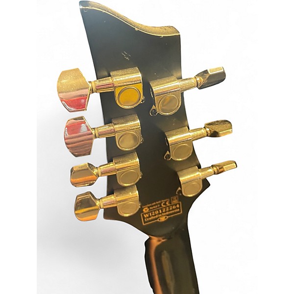 Used Schecter Guitar Research Damien 7 String BLACK Solid Body Electric Guitar