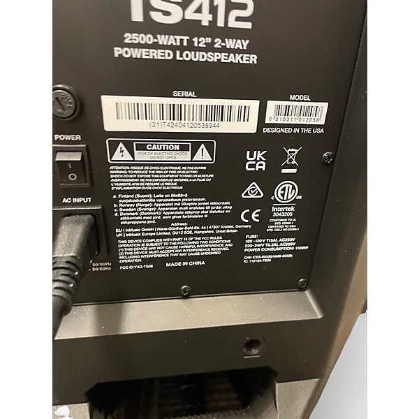 Used Alto TS412 Powered Speaker
