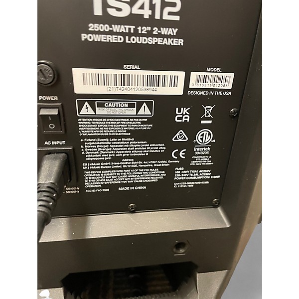 Used Alto TS412 Powered Speaker