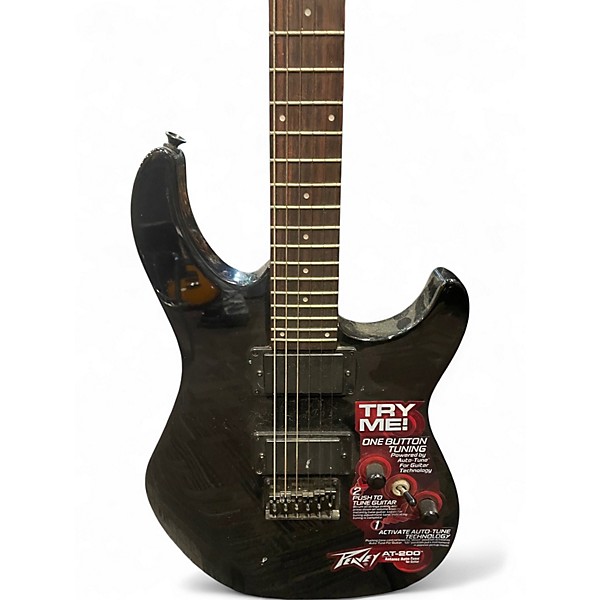 Used Peavey AT200 Auto Tune Black Solid Body Electric Guitar