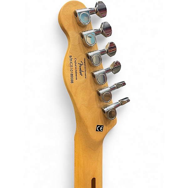 Used Squier Telecaster Custom Black Solid Body Electric Guitar