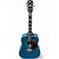 Used 2018 Gibson HUMMINGBIRD LTD BIG SKY BLUE Acoustic Electric Guitar thumbnail
