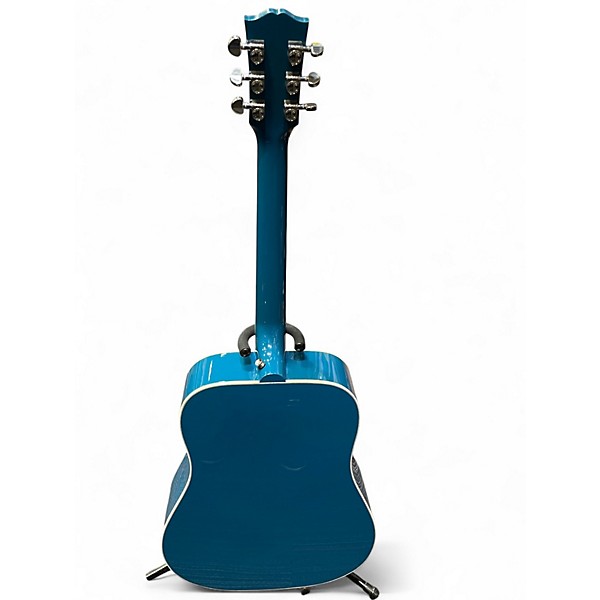 Used 2018 Gibson HUMMINGBIRD LTD BIG SKY BLUE Acoustic Electric Guitar