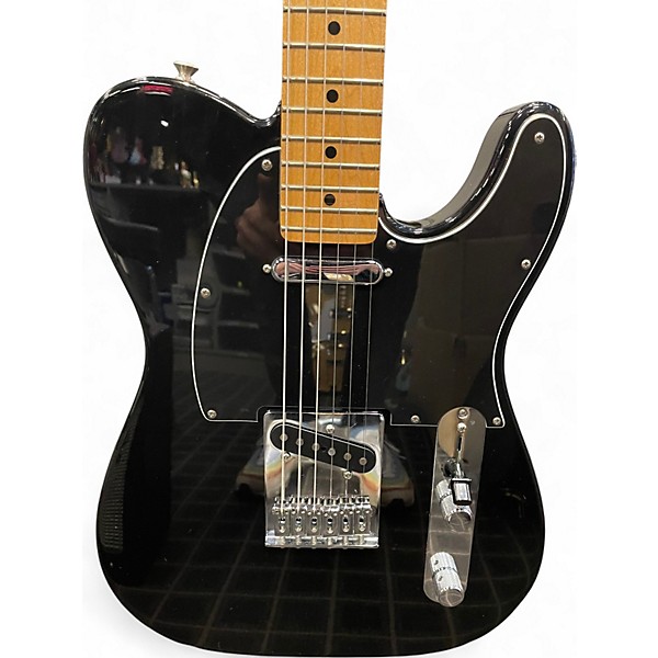 Used Fender Player Telecaster Black Solid Body Electric Guitar