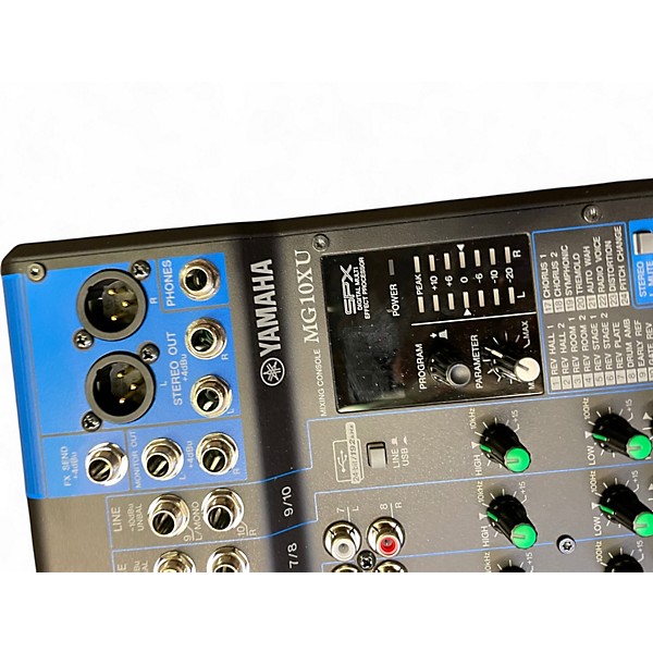 Used Yamaha MG10XU 10 Channel Mixer with Effects Unpowered Mixer
