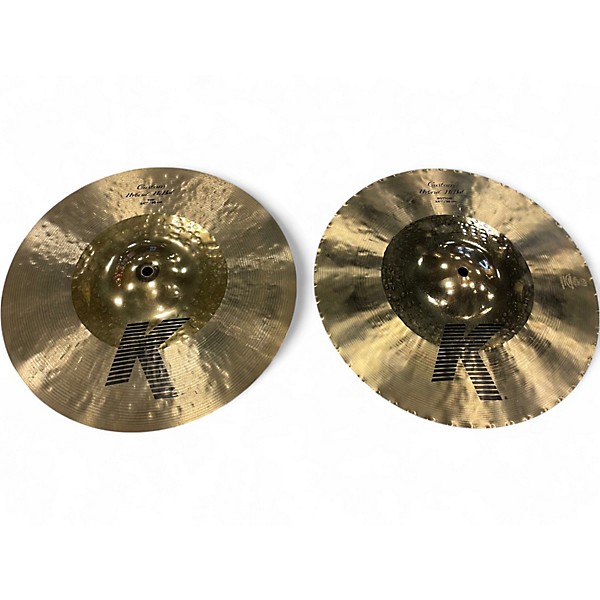 Used Zildjian 14in K Custom Hybrid Hi Hat Pair Cymbal