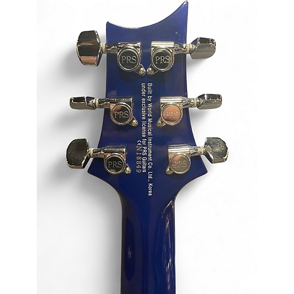 Used PRS SE Custom 24 Blue Solid Body Electric Guitar