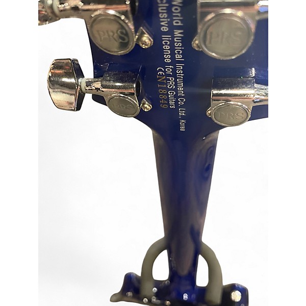 Used PRS SE Custom 24 Blue Solid Body Electric Guitar