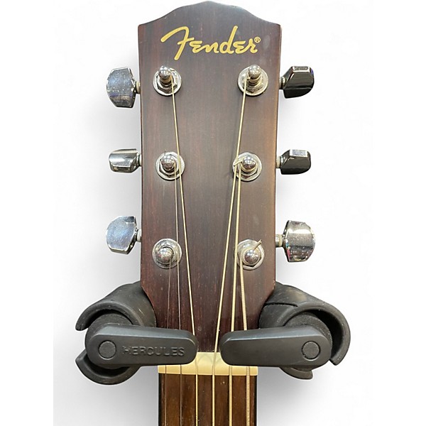 Used Fender CD100 Left Handed Natural Acoustic Guitar