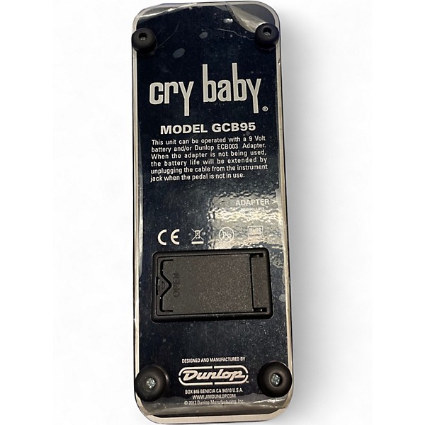 Used Dunlop GCB95 Original Crybaby Wah Effect Pedal