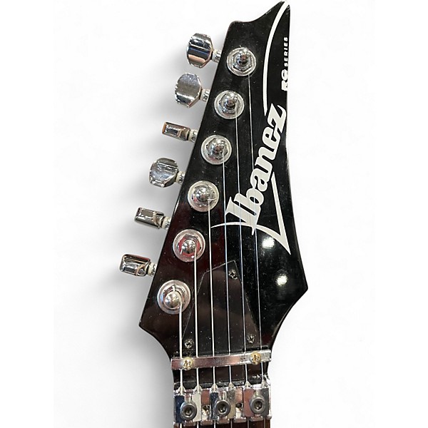 Used Ibanez RG370QMSP RG Series Silver Solid Body Electric Guitar