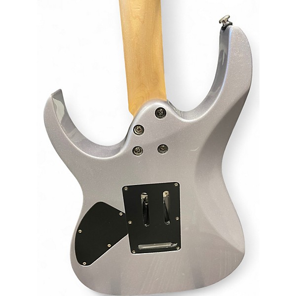 Used Ibanez RG370QMSP RG Series Silver Solid Body Electric Guitar