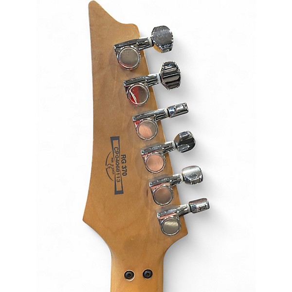 Used Ibanez RG370QMSP RG Series Silver Solid Body Electric Guitar