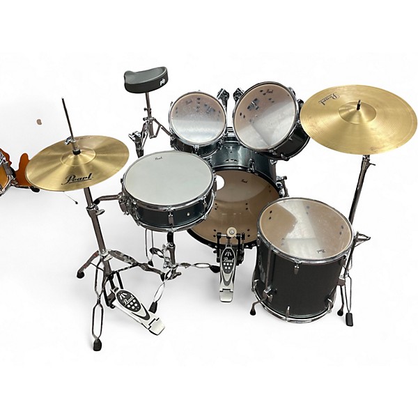 Used Pearl 5 Piece ROADSHOW Blue Sparkle Drum Kit