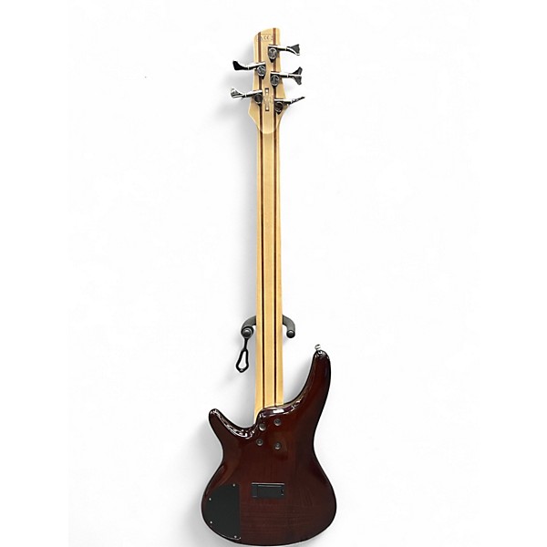 Used Ibanez SR375E Natural Browned Burst Electric Bass Guitar