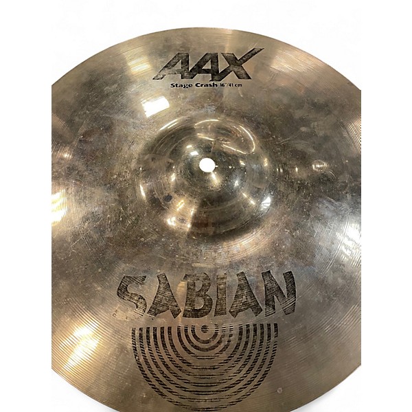 Used SABIAN 16in AAX Stage Crash Cymbal