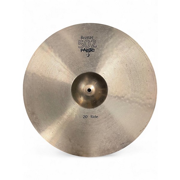 Used Paiste 20in BRONZE 502 RIDE Cymbal