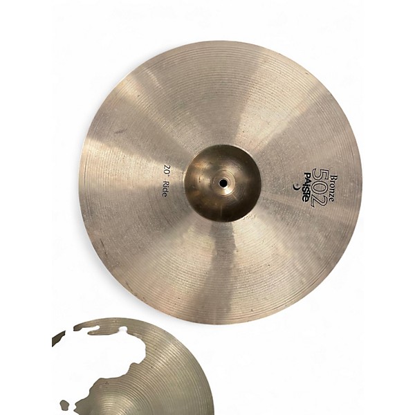 Used Paiste 20in BRONZE 502 RIDE Cymbal