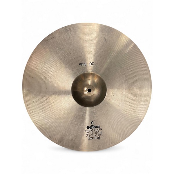 Used Paiste 20in BRONZE 502 RIDE Cymbal