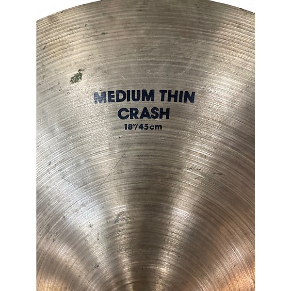 Used Zildjian 18in MEDIUM THIN CRASH Cymbal
