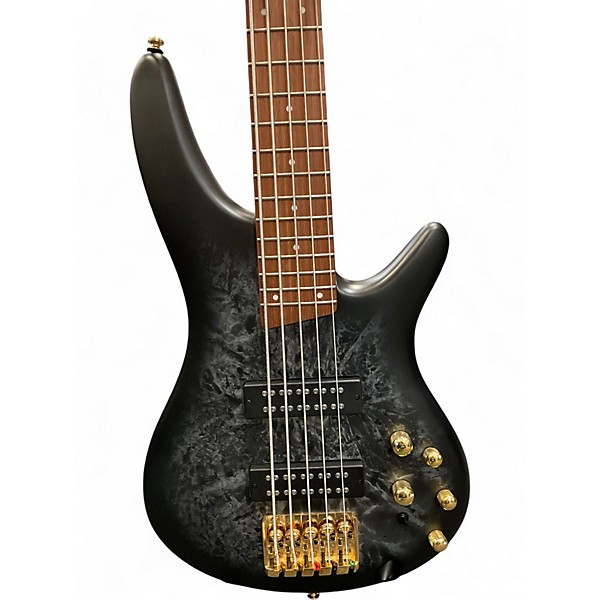 Used Ibanez SR305 5 String BLACK ICE FROZEN MATTE Electric Bass Guitar