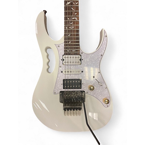 Used Ibanez JEMJR Alpine White Solid Body Electric Guitar