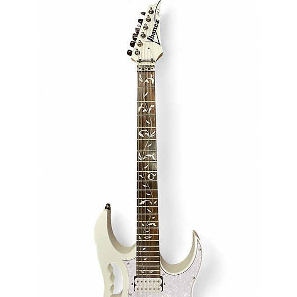 Used Ibanez JEMJR Alpine White Solid Body Electric Guitar